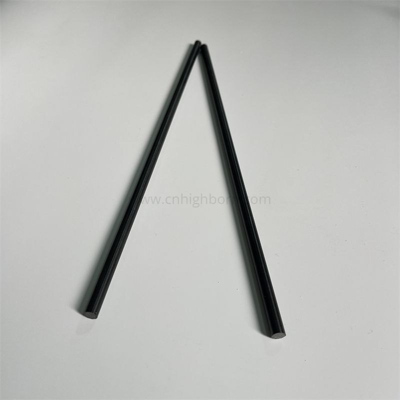Black Zirconia Ceramic Solid Rod ZrO2 Round Bar