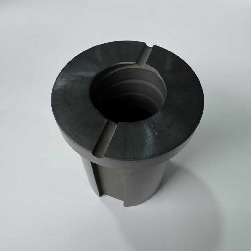 Customized Silicon Carbide Bush SiC Ceramic Shaft Sleeve