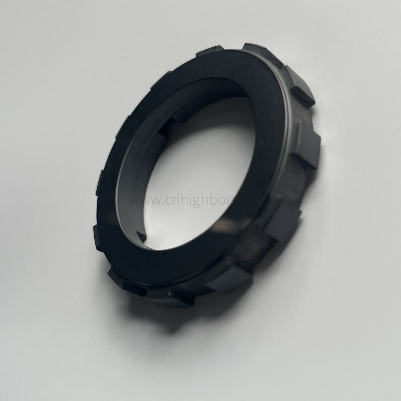 High Hardness Custom Machined SiC Ceramic Gear Ring