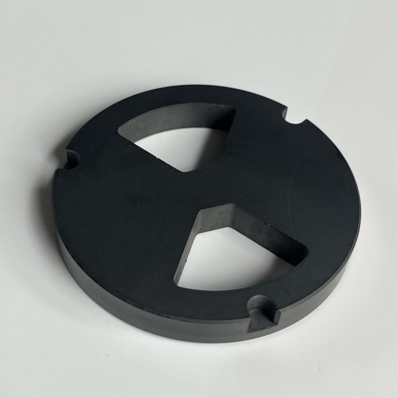 SiC Ceramic Valve Seat Plate Silicon Carbide Plate Part Components
