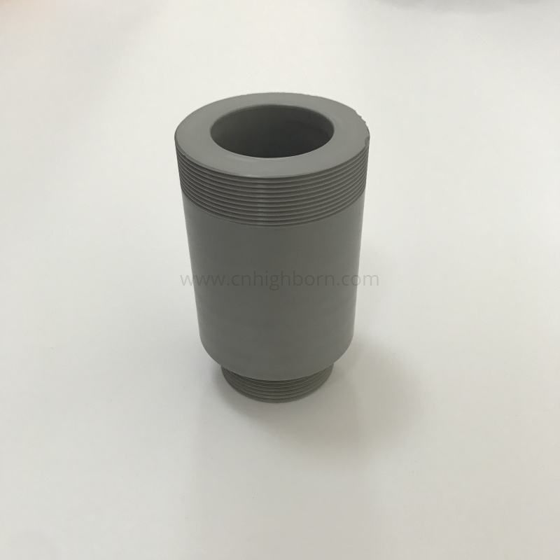 GPS Silicon Nitride Pipe Si3n4 Ceramic Threaded Tube