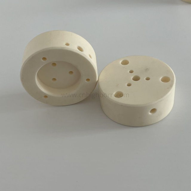CNC Machined Alumina Ceramic 99.5% Al2o3 Round Block