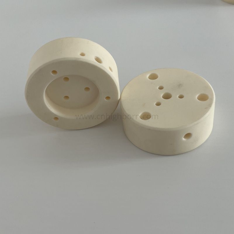 CNC Machined Alumina Ceramic 99.5% Al2o3 Round Block