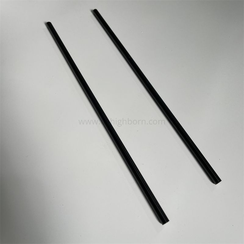 Black Zirconia Ceramic Solid Rod ZrO2 Round Bar