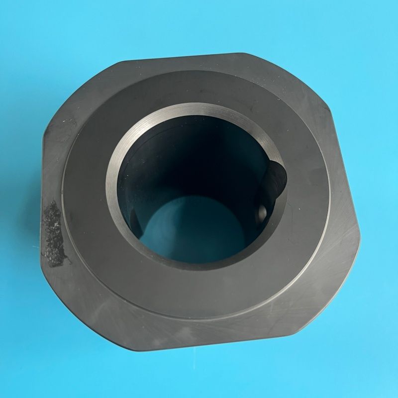  Silicon Carbide Flange Tube SiC Ceramic Cavity Bushing