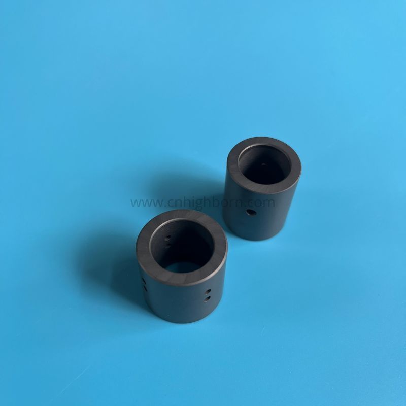 Customized Sintered Silicon Carbide Bush SiC Ceramic Sleeves