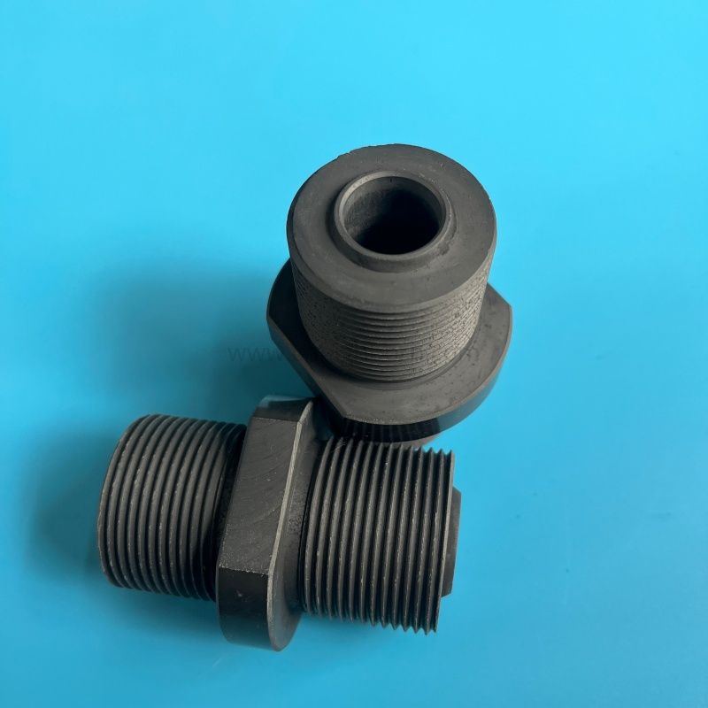  Silicon Carbide Ceramic Fittings SiC Thread Connector 