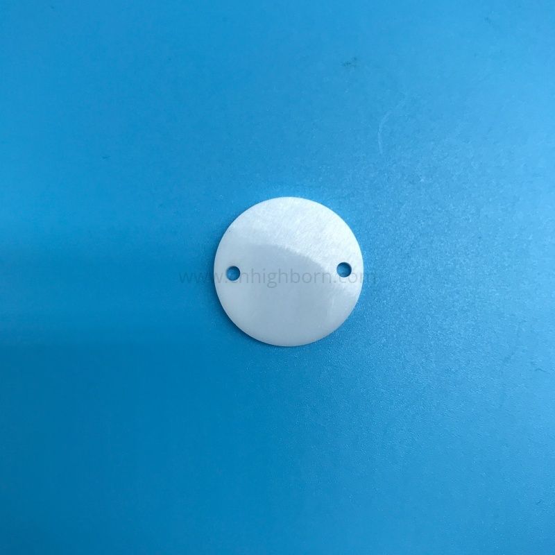 Insulation Zirconia Ceramic Round Plate ZrO2 Slotted Disc