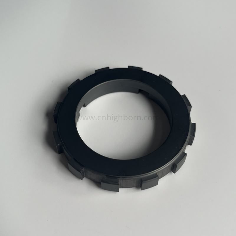 High Hardness Custom Machined SiC Ceramic Gear Ring