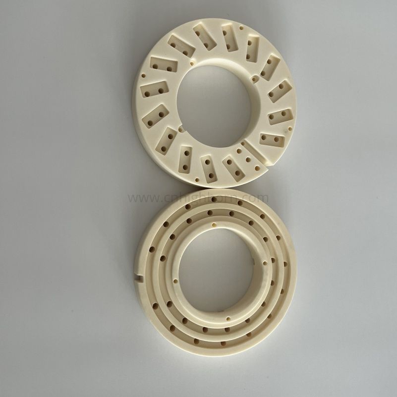 Customized 99% Alumina Industrial Parts Al2O3 Ceramic Ring