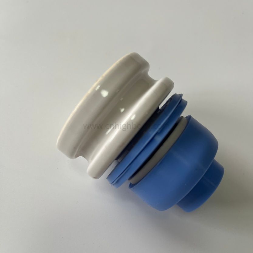 Customized Glazed 95% Alumina Al2O3 Ceramic Block Insulator Set