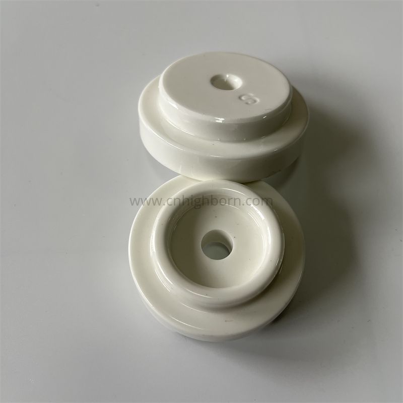Electrical Insulator Al2o3 Glazed Alumina Ceramic Disc Parts