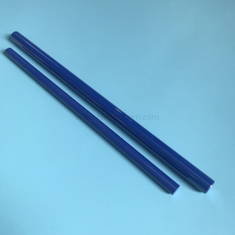 Blue Zro2 Ceramic Rod Zirconia Piston Plunger Shaft