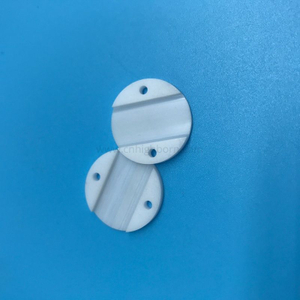 Insulation Zirconia Ceramic Round Plate ZrO2 Slotted Disc