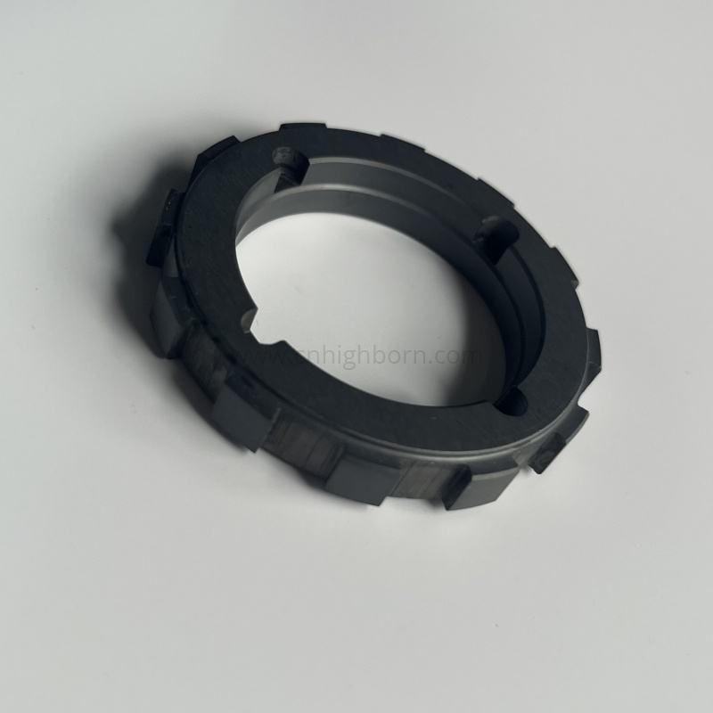 High Hardness Custom Machined SiC Ceramic Gear Ring
