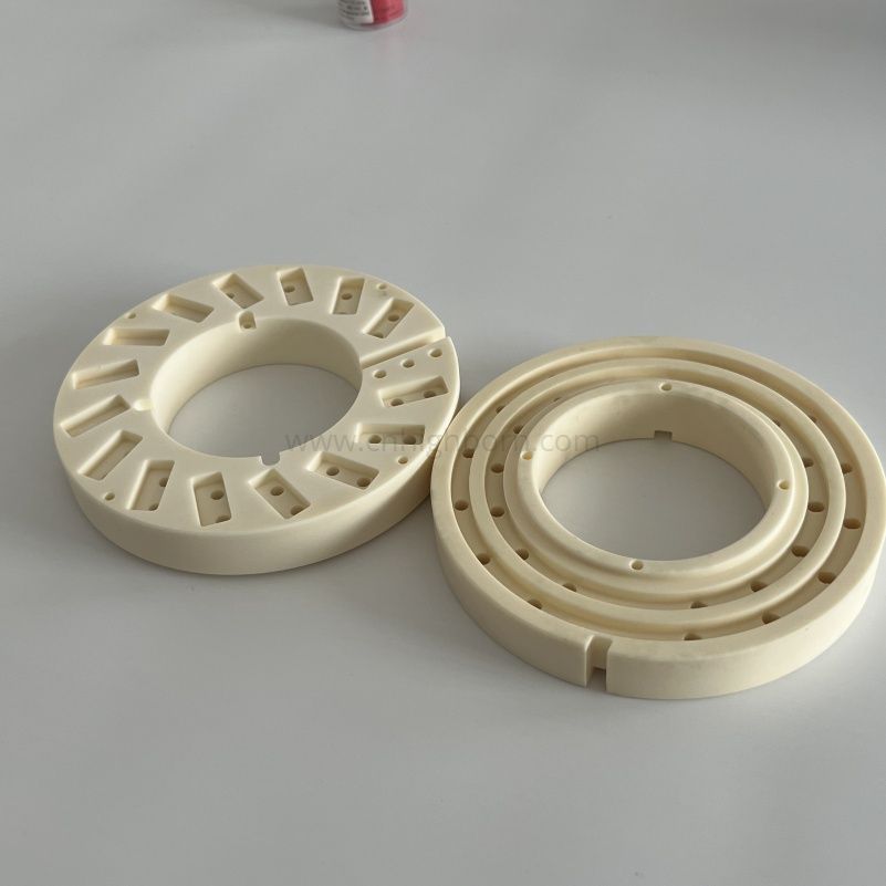 Customized 99% Alumina Industrial Parts Al2O3 Ceramic Ring