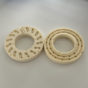 CNC-Machined 99% Alumina Al2O3 Ceramic Slotted Ring