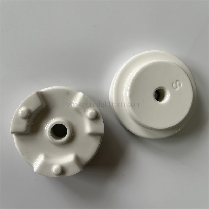 Al2o3 Glazed Alumina Ceramic Disc Parts