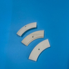 99% High Purity Alumina Ceramic Arc Segment Al2o3 Plate With Mounting Hole
