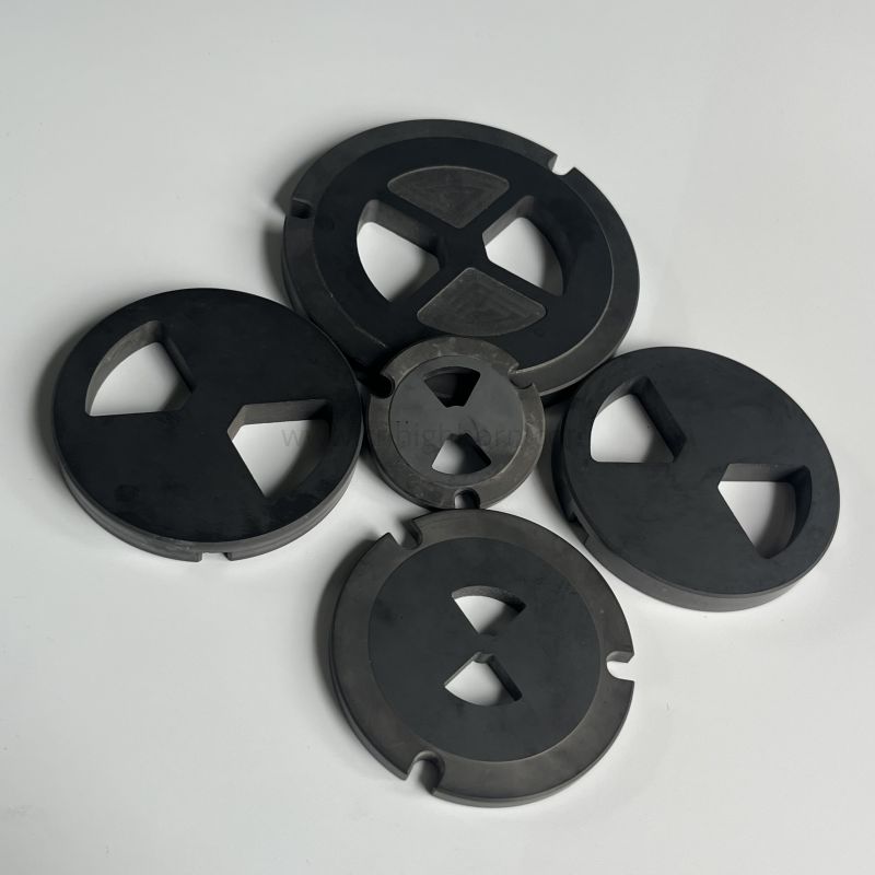 SiC Ceramic Valve Seat Plate Silicon Carbide Plate Part Components