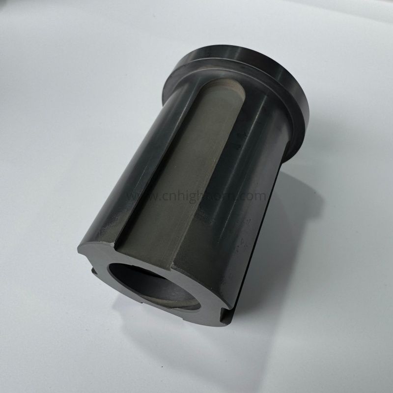 Customized Silicon Carbide Bush SiC Ceramic Shaft Sleeve