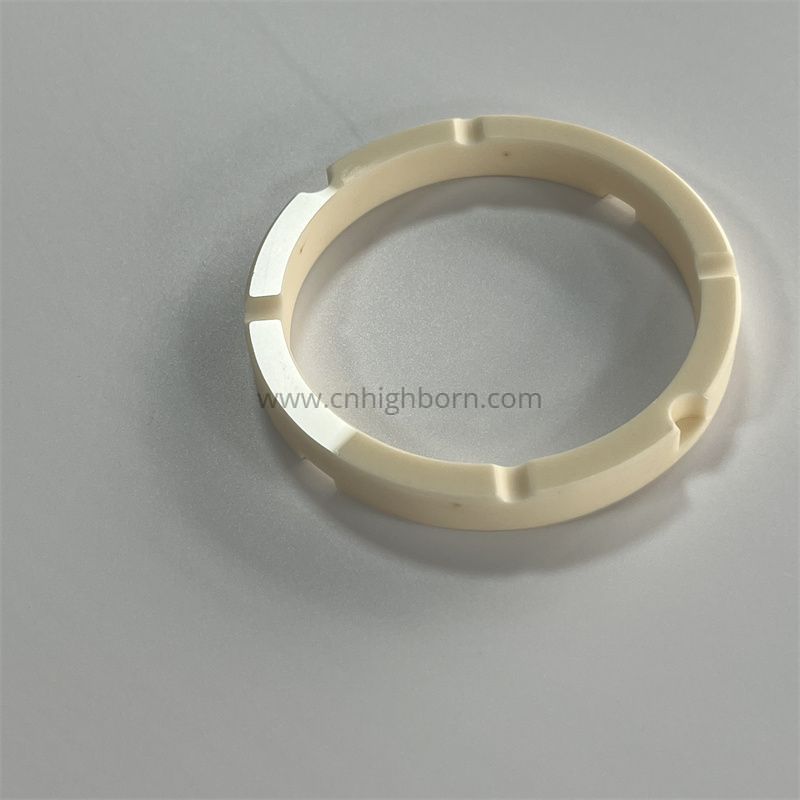 Customized Wear Resistance Insulation 99% al2o3 Alumina Ceramic Ring