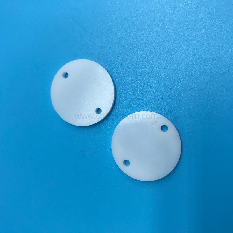 Insulation Zirconia Ceramic Round Plate ZrO2 Slotted Disc