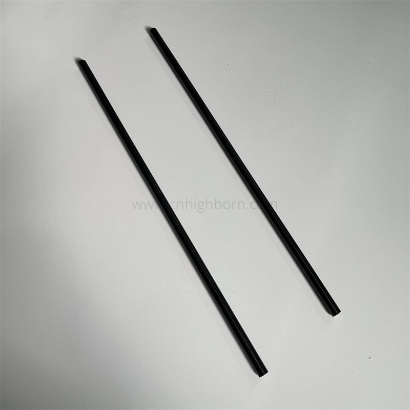 Black Zirconia Ceramic Solid Rod ZrO2 Round Bar