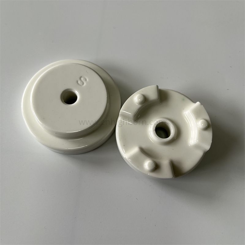 Al2o3 Glazed Alumina Ceramic Disc Parts