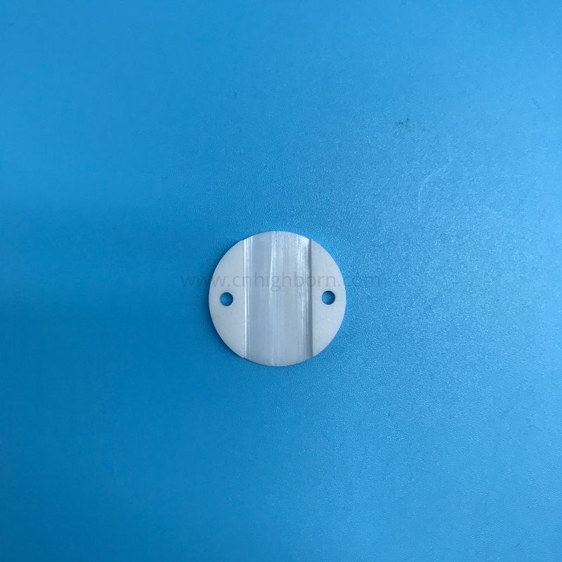 Insulation Zirconia Ceramic Round Plate ZrO2 Slotted Disc