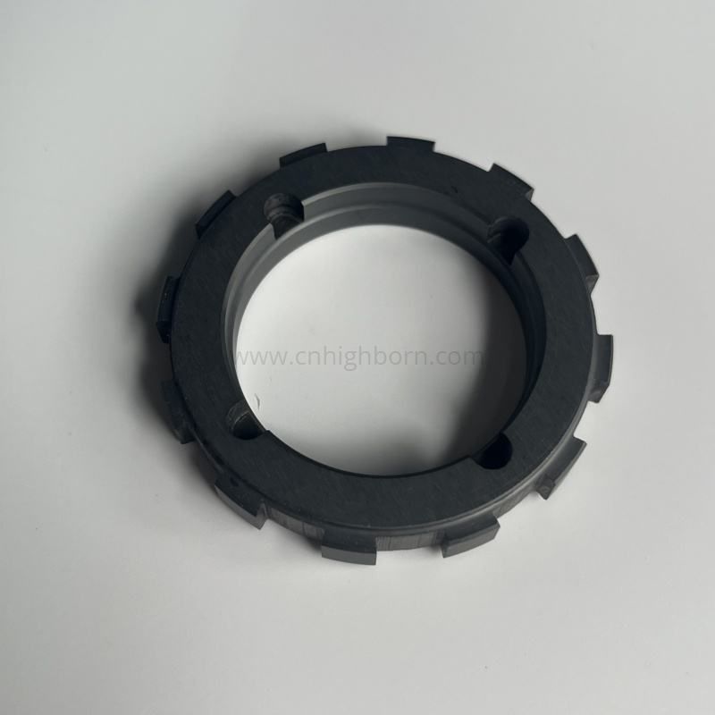 High Hardness Custom Machined SiC Ceramic Gear Ring