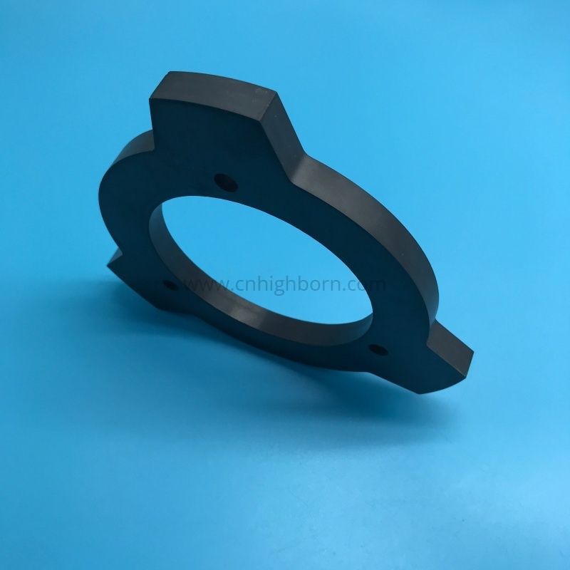 CNC Machined Silicon Nitride Si3N4 Ceramic Flange Ring 