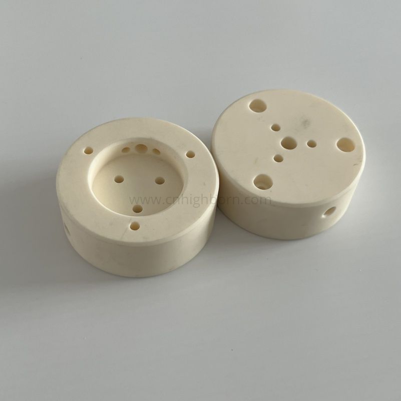 CNC Machined Alumina Ceramic 99.5% Al2o3 Round Block