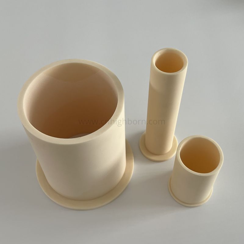 99% Al2O3 Ceramic Pipe Industrial Alumina Flanged Tube